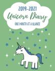 2019-2021 UNICORN DIARY One Month At A Glance: Monthly Schedule Organizer - Agenda For 3 Years, Month Per Page Calendar for Appointments, Letter-size By Useful Books Cover Image