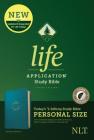 NLT Life Application Study Bible, Third Edition, Personal Size (Leatherlike, Teal Blue, Indexed) Cover Image