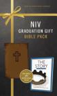 NIV, Graduation Gift, Bible Pack for Him, Brown, Red Letter Edition Cover Image