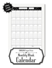 Monthly Blank Calendar: 8.5x11 Undated Calendar Fillable Templates for Office, School or Home, Sun-Sat, Pages For Notes And To-Do Agenda Cover Image