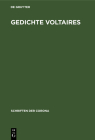 Gedichte Voltaires: Schriften Der Corona X Cover Image