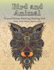 Bird and Animal - Cute and Stress Relieving Coloring Book - Bison, Otter, Mouse, Jaguar, other By Ivangelin Robinson Cover Image