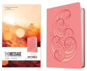 The Message Deluxe Gift Bible (Leather-Look, Pink and Gold Waves): The Bible in Contemporary Language By Eugene H. Peterson Cover Image