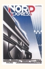 Vintage Journal Streamlined Train Poster Cover Image
