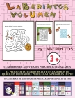 Cuadernos de actividades para niños de 2 a 4 años (Laberintos - Volumen 1): (25 fichas imprimibles con laberintos a todo color para niños de preescola Cover Image