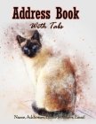 Address Book With Tabs: Large print address book with tabs for keeping track of Name, Address, Phone numbers & Email (8.5x11): Cover for cat l By Jonas Vogt Cover Image