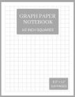 Graph Paper Notebook: 1/2 Inch Squares (Large, 110 Pages, Thin Gray Lines, Silver and White Soft Cover) By Patricia Amata Cover Image