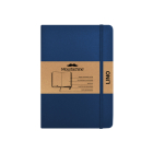Moustachine Classic Linen Hardcover Dark Blue Blank Large By Moustachine (Designed by) Cover Image