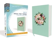 Niv, Bible for Teens, Thinline Edition, Cloth Over Board, Floral, Red Letter Edition, Comfort Print Cover Image