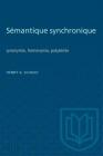 Sémantique synchronique: synonymie, homonymie, polysémie (Heritage) Cover Image