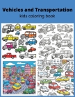 Vehicles and Transportation Kids Coloring Book Cover Image
