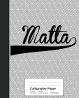 Calligraphy Paper: MALTA Notebook Cover Image