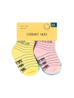 Library Card Baby/Toddler Socks 4-Pack - 2T-3T By Out of Print Cover Image