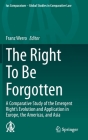 The Right to Be Forgotten: A Comparative Study of the Emergent Right's Evolution and Application in Europe, the Americas, and Asia (Ius Comparatum - Global Studies in Comparative Law #40) By Franz Werro (Editor) Cover Image