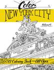Color New York City - Volume 1 - Wandering Tourist: A Coloring Book For All Ages By Cj Hughes Cover Image
