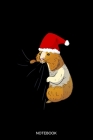 Notebook: Liniertes Notizbuch A5 -Meerschweinchen Weihnachtsmütze Notizheft I Süß Haustier Liebhaber Geschenk By Meerschweinchen Publishing Cover Image