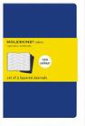 Moleskine Cahier Journal (Set of 3), Extra Large, Squared, Indigo Blue, Soft Cover (7.5 x 10) (Cahier Journals) Cover Image