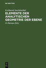 Elemente der analytischen Geometrie der Ebene Cover Image