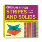 Origami Paper - Stripes and Solids 6 - 96 Sheets: Tuttle Origami Paper: Origami Sheets Printed with 8 Different Patterns: Instructions for 6 Projects By Tuttle Studio (Editor) Cover Image