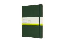 Moleskine Notebook, Extra Large, Plain, Myrtle Green, Hard Cover (7.5 x 9.75) By Moleskine Cover Image