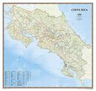 National Geographic: Costa Rica Wall Map (38 X 36 Inches) (National Geographic Reference Map) By National Geographic Maps Cover Image