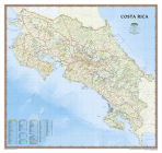 National Geographic Costa Rica Wall Map (38 X 36 In) (National Geographic Reference Map) Cover Image