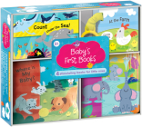 Baby's First Books (Boxed Set of 4 Books): Four Adorable Books in One Box: Bath Book, Cloth Book, Stroller Book, Board Book  Cover Image
