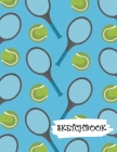 Sketchbook: Tennis Ball & Racket Sport Fun Framed Drawing Paper Notebook By Sparks Sketches Cover Image