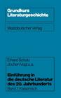Einführung in Die Deutsche Literatur Des 20. Jahrhunderts: Kaiserreich (Grundkurs Literaturgeschichte #1) Cover Image
