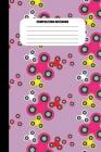 Composition Notebook: Fidget Spinners in Red, Yellow, White and Pink (Purple Background) (100 Pages, College Ruled) Cover Image