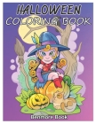 Halloween Coloring Book: Coloring Book for Kids with Beautiful Flowers, Adorable Animals, Spooky Characters, and Relaxing Fall Designs Volume 1 By B. Enmore Book Cover Image