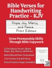 Bible Verses for Handwriting Practice - KJV: Hope, Joy, Mercy and Peace Print Edition Cover Image
