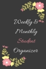 Weekly & Monthly Student Organizer Lady boss: Student Organizer-, gift for girls and women, Calendar Schedule Plans Reminders Priorities Goals To Do L Cover Image