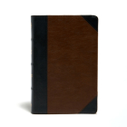 CSB Ultrathin Reference Bible, Black/Brown LeatherTouch, Deluxe Edition By CSB Bibles by Holman Cover Image