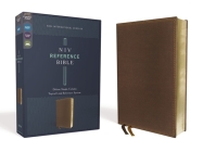 Niv, Reference Bible, Deluxe Single-Column, Leathersoft, Brown, Comfort Print By Zondervan Cover Image