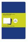 Moleskine Cahier Journal (Set of 3), Extra Large, Plain, Indigo Blue, Soft Cover (7.5 x 10) (Cahier Journals) By Moleskine Cover Image