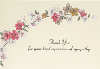 Sympathy Floral Thank You Notes (Stationery, Note Cards, Boxed Cards) Cover Image