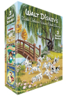 Walt Disney's Little Golden Board Book Library (Disney Classic): Pinocchio; Alice in Wonderland; 101 Dalmatians (Little Golden Book) Cover Image