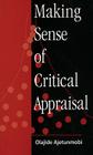 Making Sense of Critical Appraisal By Olajide Ajetunmobi Cover Image
