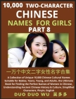 Learn Mandarin Chinese Two-Character Chinese Names for Girls (Part 8): A Collection of Unique 10,000 Chinese Cultural Names Suitable for Babies, Teens By Duo Duo Wu Cover Image