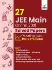 27 JEE Main Online 2021 Solved Papers (All sittings) with Rank Predictor By Disha Experts Cover Image