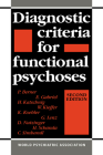 Diagnostic Criteria for Functional Psychoses Cover Image