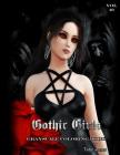 Gothic Girls Grayscale Coloring Book By Tabz Jones Cover Image
