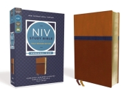 NIV Study Bible, Fully Revised Edition, Personal Size, Leathersoft, Brown/Blue, Red Letter, Comfort Print By Kenneth L. Barker (Editor), Mark L. Strauss (Editor), Jeannine K. Brown (Editor) Cover Image