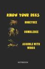 Know Your Bees Honeybee Bumblebee Notebook: Liniertes Notizbuch - Imker Biene Beruf Wortspiel Imkerei Geschenk By Suhrhoff Books Cover Image