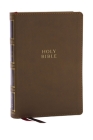 KJV Holy Bible: Compact Bible with 43,000 Center-Column Cross References, Brown Leathersoft (Red Letter, Comfort Print, King James Version) By Thomas Nelson Cover Image