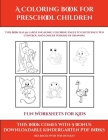 Fun Worksheets for Kids (A Coloring book for Preschool Children): This book has 50 extra-large pictures with thick lines to promote error free colorin By James Manning, Kindergarten Worksheets (Producer) Cover Image