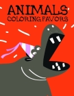 Animals coloring Favors: Baby Funny Animals and Pets Coloring Pages for boys, girls, Children Cover Image