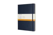 Moleskine Classic Notebook, Extra Large, Ruled, Sapphire Blue, Hard Cover (7.5 x 10) By Moleskine Cover Image