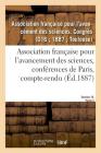 Association Française Pour l'Avancement Des Sciences, Conférences de Paris, Compte-Rendu Cover Image